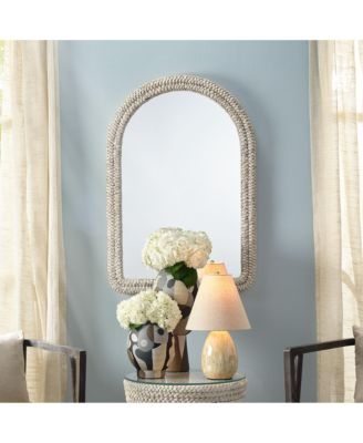  Grain Woven Corngrass Arch Wall Mirror