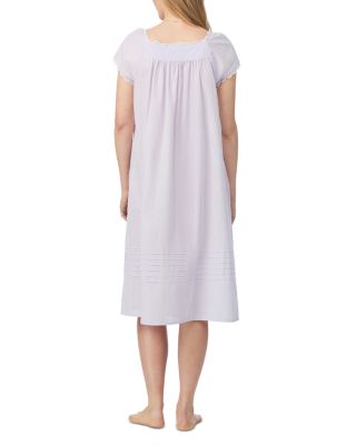 Floral Lace Trim Waltz Nightgown