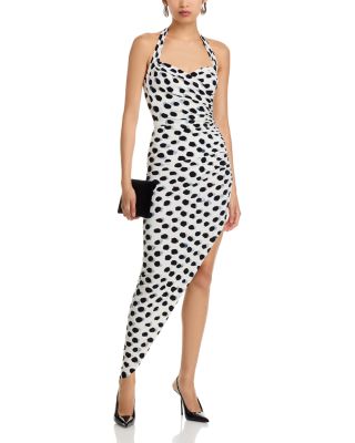 Cayla Asymmetric Halter Dress