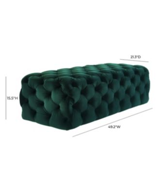 Kaylee Velvet Ottoman