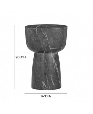  Charra Marble Indoor/Outdoor Side Table