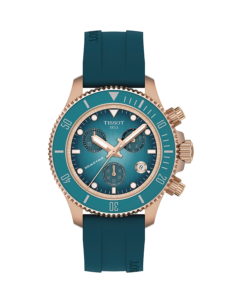 Tissot Seastar 1000 Chronograph, 38mm In Blue