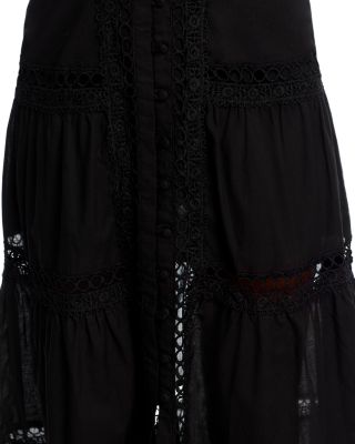 Lace Inset Midi Dress - Exclusive