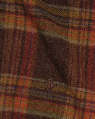 Wool & Cashmere Plaid Scarf