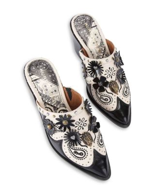 KURT GEIGER LONDON Women's Flower Western Mules | Bloomingdale's Shoes