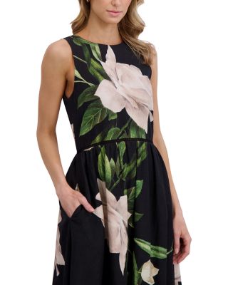 Sleeveless Fit and Flare Maxi Dress