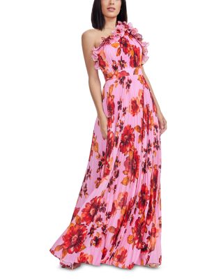 Vida Pleated Evening Gown