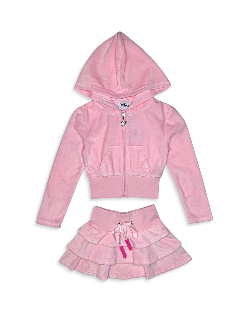 Lola + The Boys Velour Margot Set
