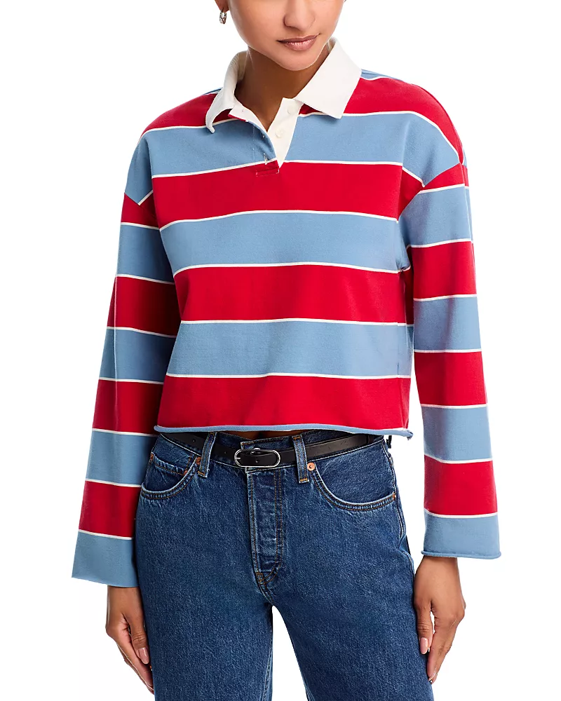 Re/Done Cut Off Rugby Top