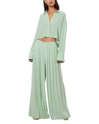 ALICE+OLIVIA プリーテッド ワイドレッグパンツ JENNA Alice and Olivia Jenna Pleated Wide Leg Pants | Bloomingdale's