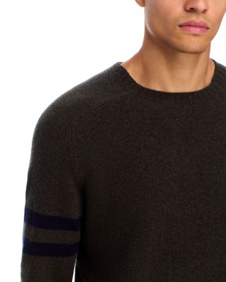 Merino Wool Striped Sleeve Sweater - Exclusive