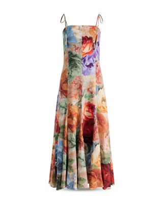 【Alice+Olivia】JEANETTE タイストラップ プリーツパネルドレス Alice and Olivia Jeanette Tie Shoulder Dress | Bloomingdale's