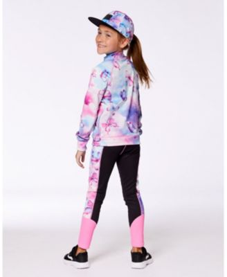 Girls' Colorblock Athletic Leggings - Little Kid