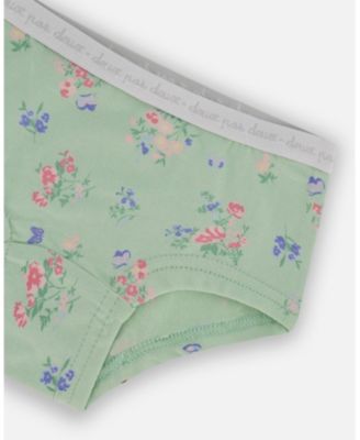 Girls' Printed Organic Cotton Boy short Panty - Little Kid, Big Kid