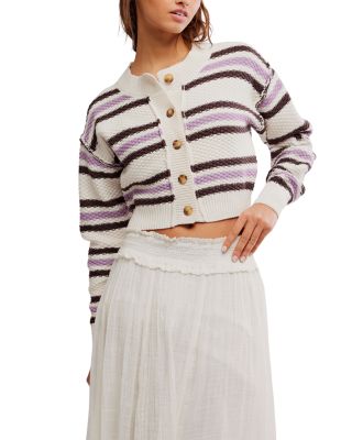 Lila Striped Cardigan