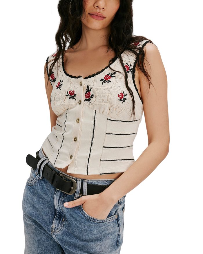 Rosebud Knit Top