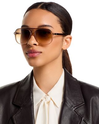 Bill Brow Bar Aviator Sunglasses, 56mm
