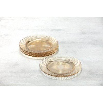 Archie Ginger Gold Dinner Plate, Set of 4