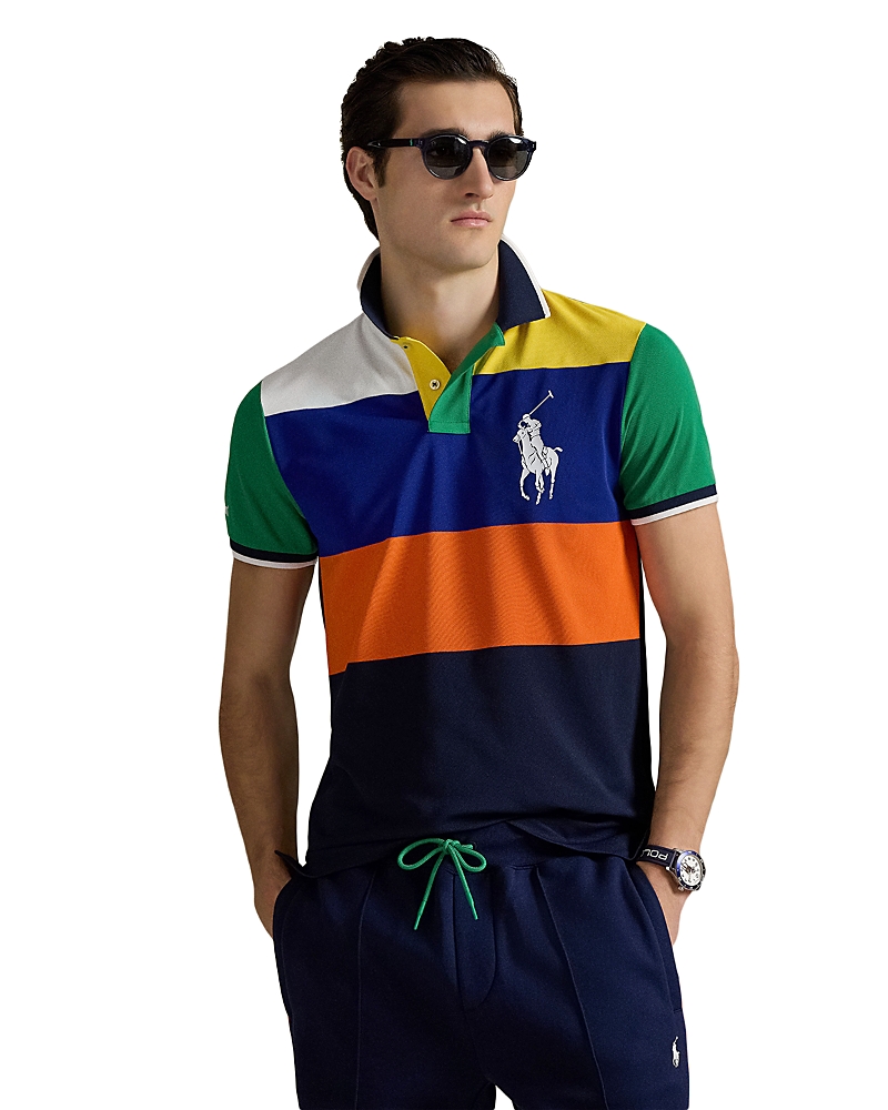 Polo Ralph Lauren Unisex Us Open Custom Slim Mesh Polo Shirt In Multi