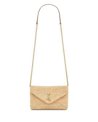 Cassandre Chain Pouch In Raffia