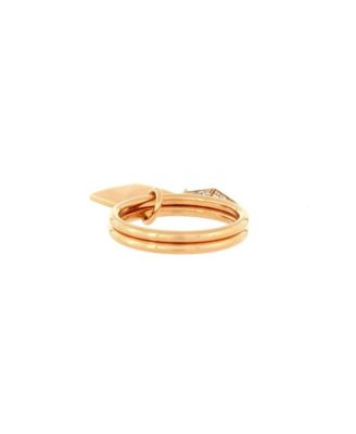 Pre-Owned HERMÈS Pre-Owned Hermes Clou d'H Two Charm Ring