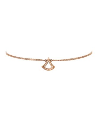 Pre-Owned Bvlgari - Divas' Dream Open Bracelet Necklace 18K Rose Gold and Diamonds