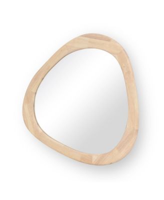 Klaryss Wood Triangular Mirror