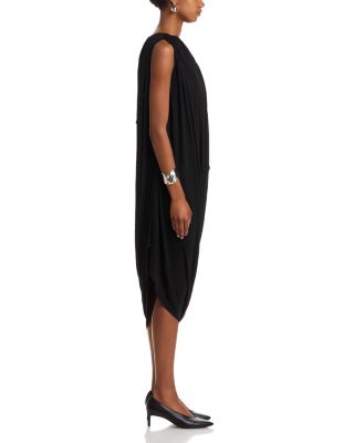 Jersey Draped Midi Dress