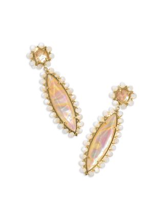 Kendra Scott - Genevieve Iridescent Abalone Beaded Statement Earrings