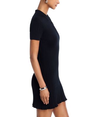 Collared Henley Mini Dress