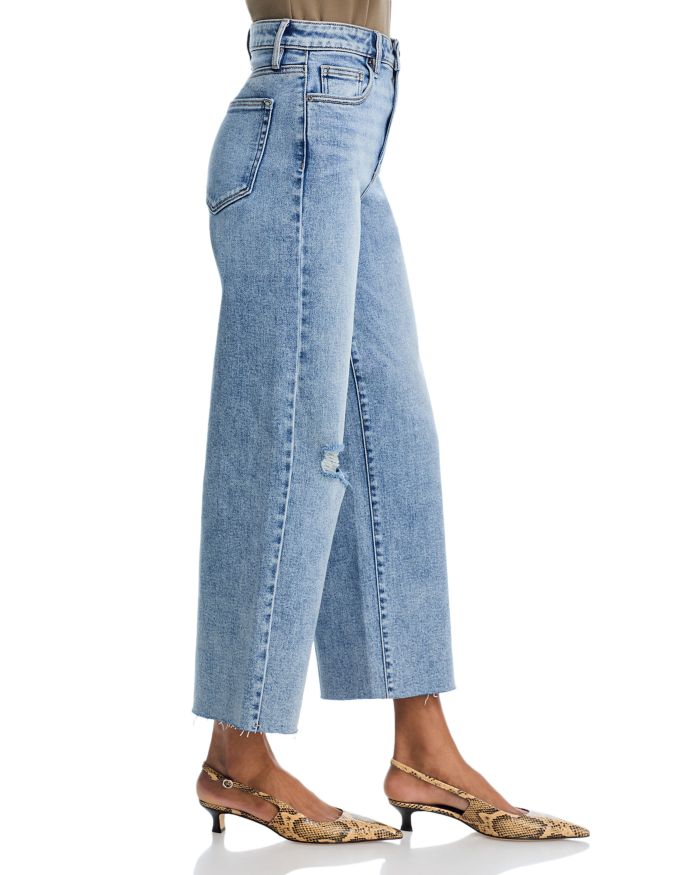 High Rise Wide Leg Jeans Medium Wash - Exclusive