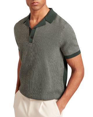 Gregry Textured Knit Polo Shirt