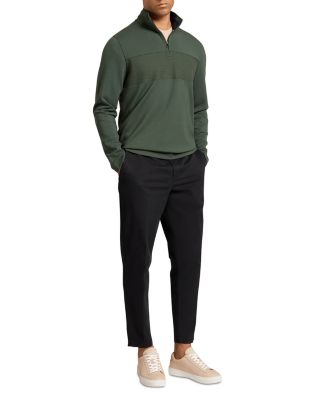 Simonea Textured Panel Half Zip Sweatshirt