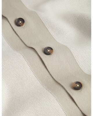 Padrig Herringbone Knit Colorblocked Shirt