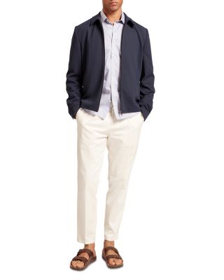 Cialdaj Woven Texture Harrington Jacket