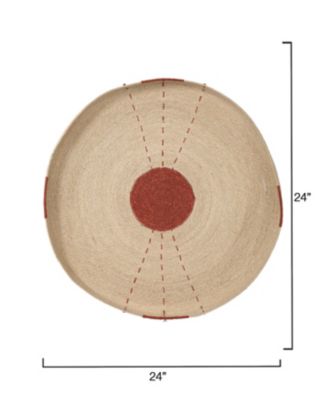 Sundial Seagrass Round Wall Art