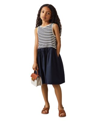 Girls' Striped Sleeveless Dress - Little Kid