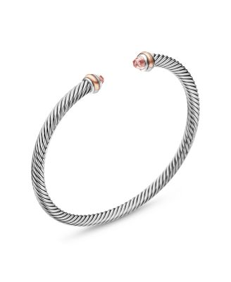 Cable Classic Bracelet with Morganite and 18K Rose Gold