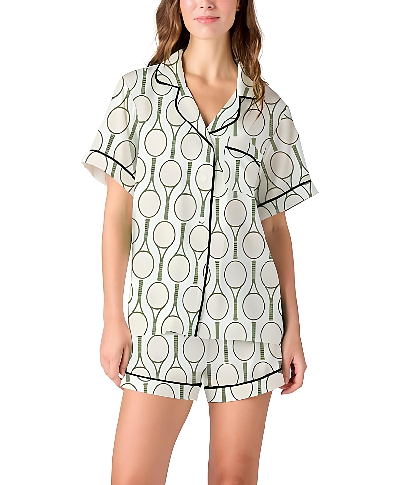 Katie Kime Tennis Time Pajama Shorts Set