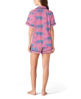 Cosmic Cheetah Pajama Shorts Set