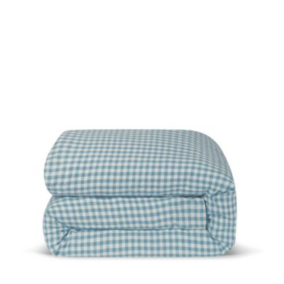 Gingham Linen Duvet Cover, Queen