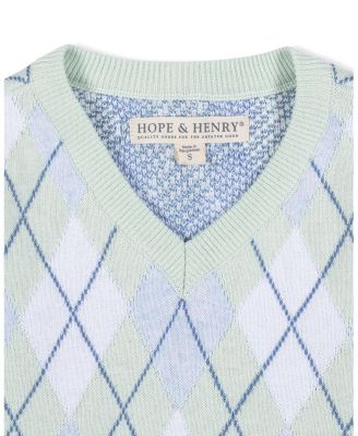  Unisex Organic Long Sleeve Fine Gauge V-Neck Sweater