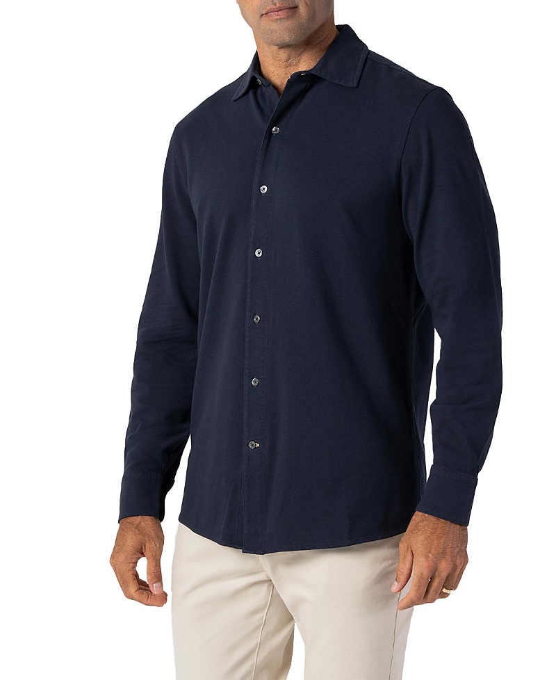 Robert Talbott Foster Long Sleeve Knit Shirt
