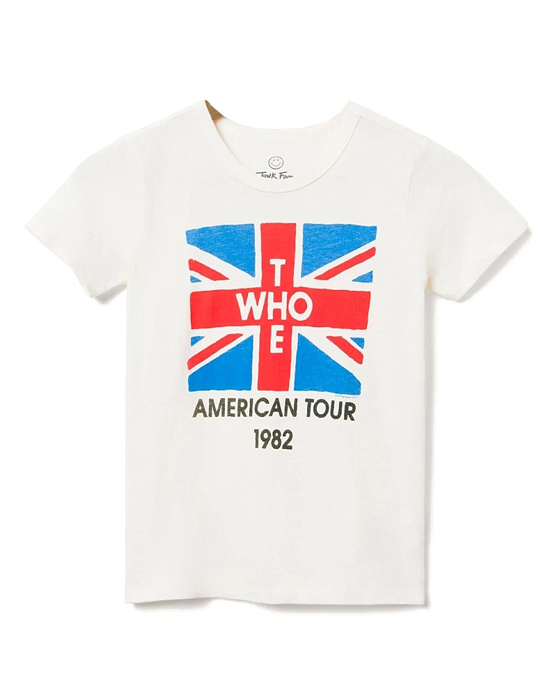 Junk Food Clothing Unisex The Who American Tour 1982 Tee - Little Kid, Big Kid In White