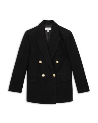 Eden Double Breasted Oversized Linen Blend Blazer