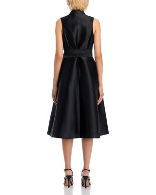 Mikado Sleeveless Shirt Dress