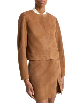 Cropped Suede Jacket