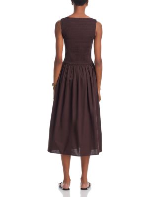 May Smocked Midi Dress