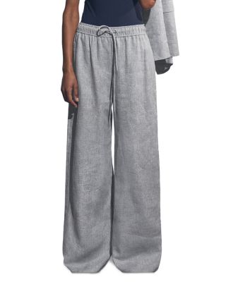 REISS - Petite Willow Linen Wide Leg Trousers