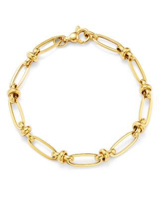Bloomingdale's Fine Collection - Paperclip Link Chain Bracelet in 14K Yellow Gold